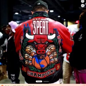 Red Bulls Leather Custom Made Jacket